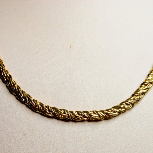 Vintage Gold Tone French Rope Necklace 24 Inch 5 MM - Picture 4 of 9